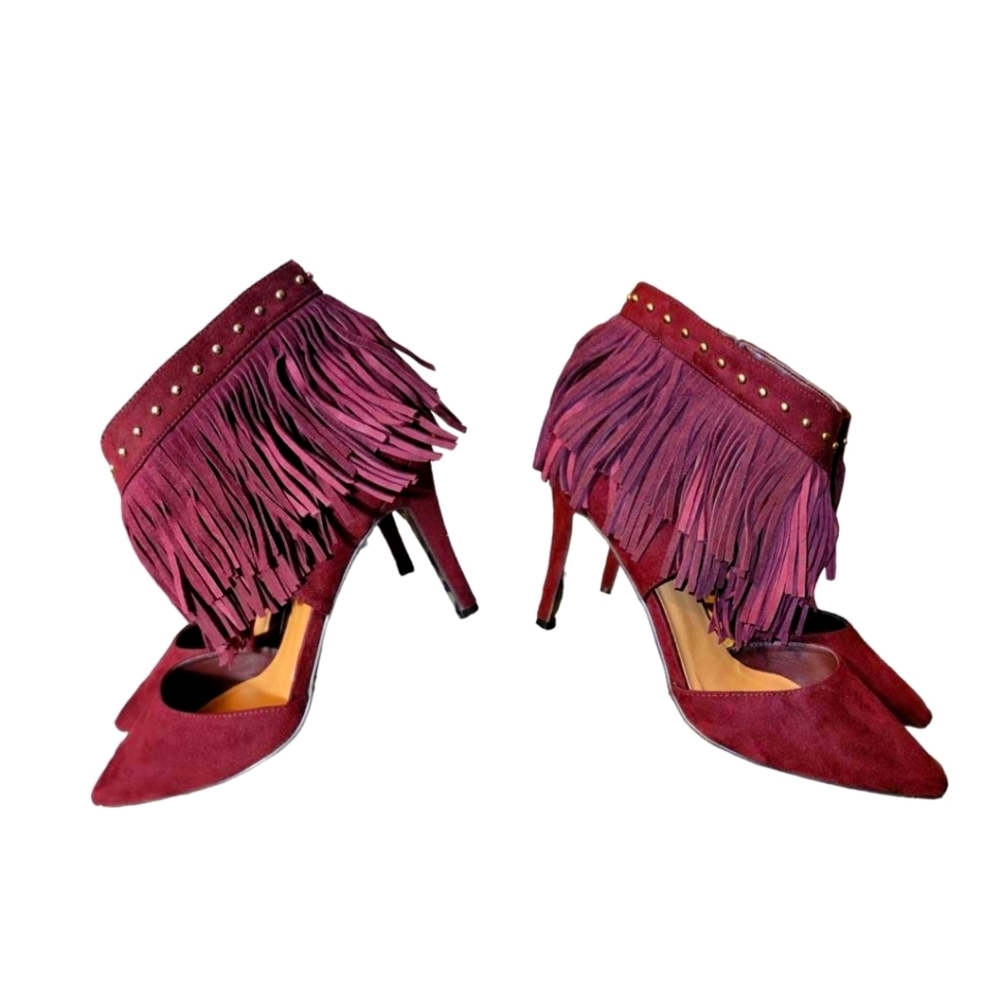 Nine West Tassel heel, suede m